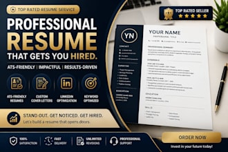 write a professional ats friendly resume , cv and cover letter