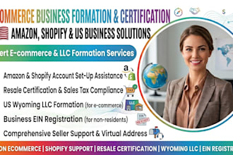 do amazon ecommerce shopify resale certification US wyoming llc formation ein