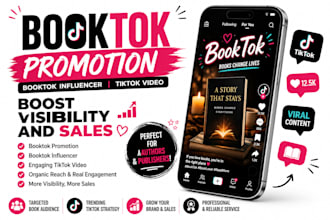 booktok promotion, booktok influencer, tiktok video to boost visibility and sale