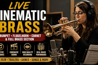 record professional tuba for cinematic, jazz, funk, reggae and afrobeat brass