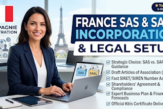 set up france SAS sarl, company registration and inpi filing