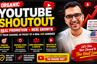 promote your youtube channel with a USA audience shoutout