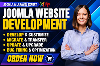 develop your joomla website, migrate joomla, update for joomla website, laravel