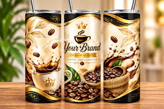 design custom mug, cup, tumbler wrap design, sublimation, skinny tumbler, etsy