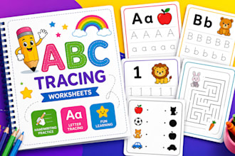 worksheets handwriting letter alphabet tracing kindergarten workbook design