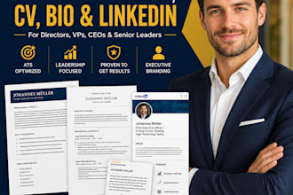 craft an ats optimized executive resume and linkedin profile