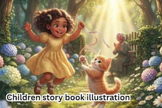 3d illustration story book kids book 3d style disney picture book design