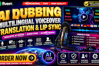 ai dub and localize your video with multilingual voices and lip sync ai dub