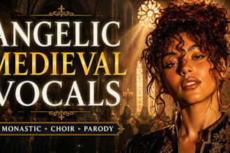 sing angelic medieval monastic choir vocals and parody songs