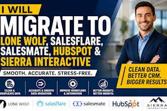 migrate to lone wolf salesflare salesmate hubspot sierra interactive