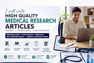 write high quality medical research articles