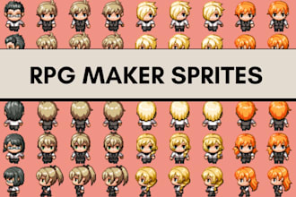 create rpg maker character sprite sheets for mv and mz