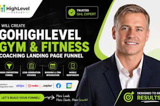 create gohighlevel gym fitness coaching landing page funnel