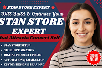 setup stan store, stan store marketing, stan store promotion and design
