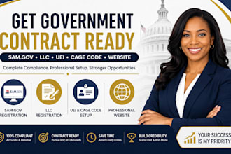 register sam gov, llc, uei, cage code and government contract