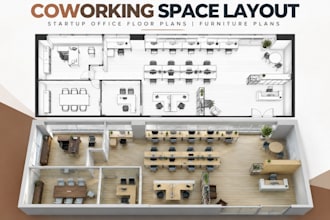 design coworking space layout startup office floor plans furniture plan