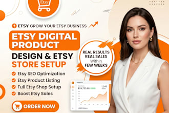 etsy store setup, etsy seo lisitng, etsy product, etsy digital product design