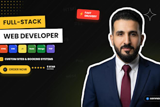 build a custom full stack website with booking software and admin panel