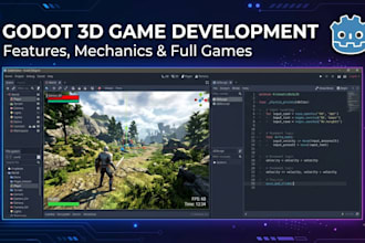 develop 3d game features and mechanics in godot