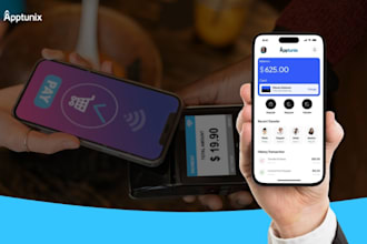 develop flutter nfc fintech app with a wallet and tap to pay