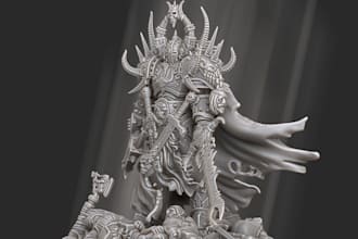 sculpt custom 3d miniatures, characters, and terrain