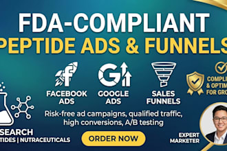 peptide marketing fix peptide ads research google tiktok meta ads for more sales