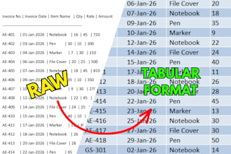 do convert PDF data into excel