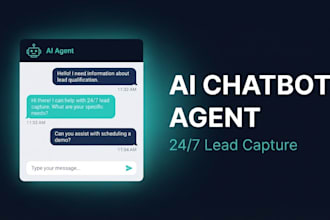 build an ai chatbot agent for customer support and lead generation