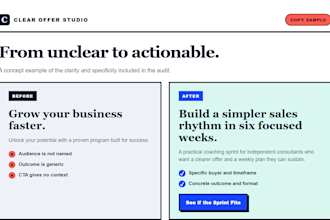 audit and rewrite your landing page copy for coaches