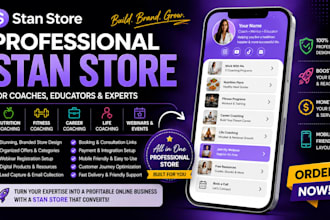 stan store nutrition fitness career life online coaching webinars website