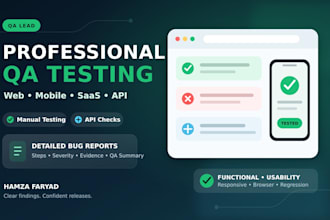 qa test your website web app or mobile app and report bugs