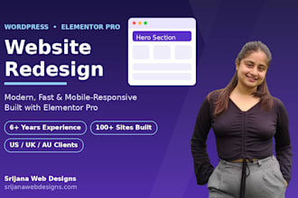 redesign existing wordpress website