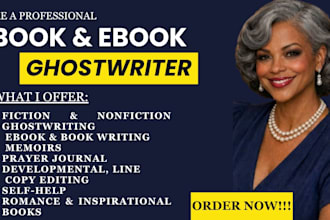ghostwrite your non fiction book or ebook