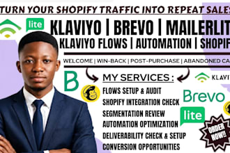klaviyo flows audit brevo automation shopify integration