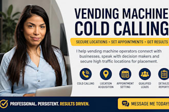 find high vending machine locations via cold calling vending machine locator