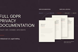 draft full gdpr compliant privacy policy and legal documents