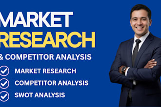 do market research report, competitor analysis and investor business plan