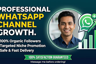 promote and grow your whatsapp channel organically