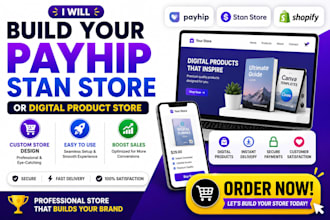 design and setup your payhip store or store website