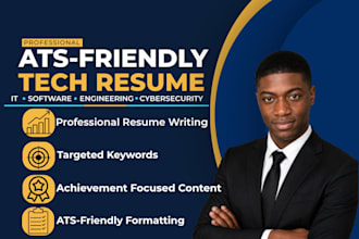 write an ats tech resume for IT and software engineering jobs