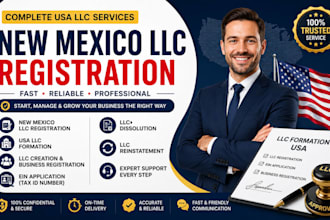 register your USA llc new mexico llc and get ein for non US residents