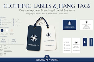 design clothing labels and hang tags for apparel brands