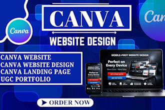 canva website canva landing page redesign canva ugc portfolio canva design