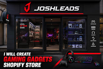 build gaming gadgets shopify store, gaming accessories website