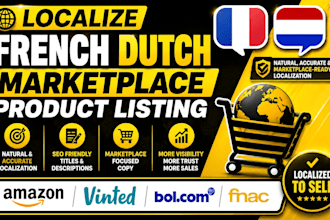 localize french dutch marketplace product listing for amazon vinted bol com fnac