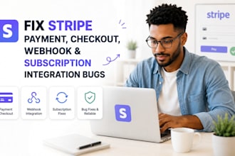 fix stripe payment checkout webhook and subscription integration bugs