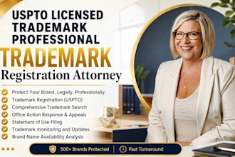 uspto trade mark research registration USA trademark filling for brand name logo