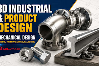 design custom 3d cad design, 3d product modeling and industrial design