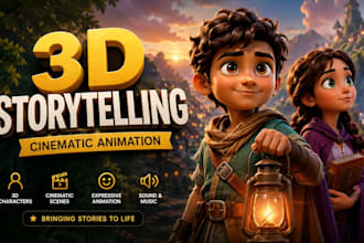 create 3d animated storytelling videos with cinematic characters