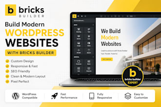 design and redsign wordpress website by using bricks builder